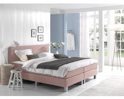 Anno 1588 VEDO Boxspringset - Pocketvering - Luxe Topper - Inclusief Dekbed en Kussens - Roze - 180x200 cm