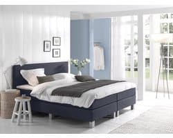 Anno 1588 VEDO Boxspringset - Pocketvering - Luxe Topper - Inclusief Dekbed en Kussens - Donkerblauw - 180x200 cm