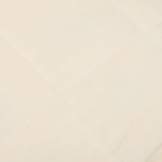 vidaXL - Verzwaringsdeken - 220x240 - cm - 15 - kg - stof - lichtcrèmekleurig