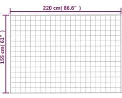 vidaXL - Verzwaringsdeken - 155x220 - cm - 11 - kg - stof - blauw
