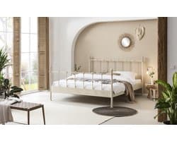 Francesca Metalen bed Zwart 120x210 cm