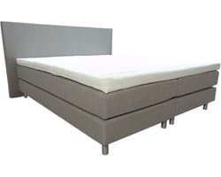 Slaaploods.nl Anda - Boxspring inclusief matras - 160x200 cm - stof - Grijs