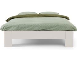 B Bright Fresh 500 Bed 120 x 220 cm - Bedframe Wit - Bedombouw - Instaphoogte: 50cm - Tweepersoonsbedden
