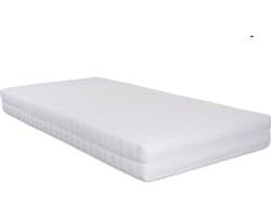 Matras 140x200 - 20cm dik - afritsbaar & wasbaar tijk - orthopedisch - hypoallergeen