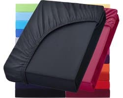 Set van 2 Jersey Hoeslakens voor Waterbed en Boxspring - 200x220 cm - Extra Hoge Matras tot 40 cm