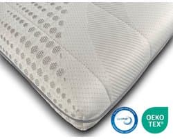 EasyBedden® Cool & Fresh Hotel XL Topper - Topdekmatras 160x200 - HYBRID Koudschuim - Luxe Tijk - Orthopedisch - Medical - Anti Bacterieel - Medium/stevig - circa 7 cm dik