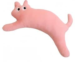 Daity 1 stuk - Lang kattenknuffelkussen, knuffelkussen, slaapkussen, schattig cartoonkattenknuffel, 100 cm