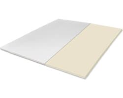 Tuur - Mono Topper - 180x200 cm - 100% Natuurlatex - Tweepersoons topmatras - Matrastopper - Toppermatras - 4 cm Hoog - Biologisch Katoen - Hotelkwaliteit - Ergonomisch