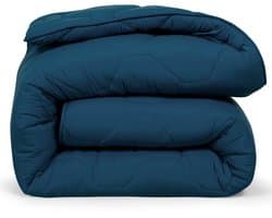 DoubleDry 2 in 1 Dekbed 200x200 - Tweepersoons wasbaar dekbed zonder overtrek - blauw