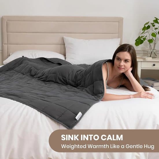 DoneMore® - verzwaringsdeken volwassenen - ontspanningsdeken - slaapverbetering - therapeutisch effect - polyester microglaskralen - 150x200 cm - 6 kg