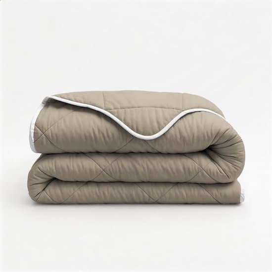 Dekbed-Discounter - Fresh and Co Dekbed Zonder Overtrek 240 x 200 cm - Wasbaar dekbed - Wasbaar op 40 graden - Met Ritssluiting - Taupe