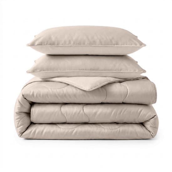 Sleeptime Verkoelend Dekbed zonder Overtrek - Wasbaar Dekbed - Inclusief Slopen - 200x220 - Taupe