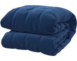 Verzwaringsdeken - Zware deken Slaapdeken - Verbeteren Slaapkwaliteit - Gelijkmatige gewichtsverdeling - 235x290 cm 15 kg - Blauw