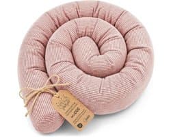 Zijslaper Kussen - Lichaamskussen Rol - Lichaamsondersteuning Slaap - Handgemaakt Ontwerp - 300 cm - Roze Corduroy
