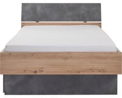 B Bright Bed Lafabrica - 120 x 200 cm - artisan oak/stone