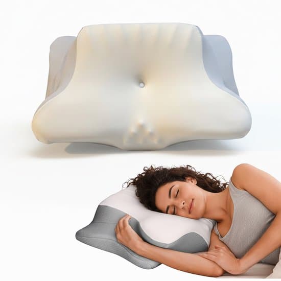 Hoofdkussen Nekklachten 40x63 cm – Hoofdkussen Traagschuim met Neksteun – Ergonomisch Hoofdkussen met Twee Hoogtes (Dikte 13 cm) voor Zijslaper, Rugslaper en Buikslaper – Memory Foam - Wit