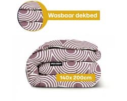 Dekbed-Discounter - Fresh and Co Dekbed Zonder Overtrek 240 x 200 cm - Wasbaar dekbed - Wasbaar op 40 graden - All season dekbed - Navy