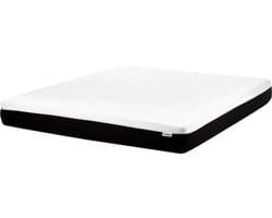 BELIANI TREASURE - Schuimmatras - Zwart/Wit - 180 x 200 cm - Latex