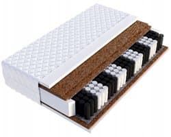 Pocketvering matras SUPER HARD 3x kokos H4/H5 200x200 23 cm