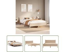 vidaXL Massief Hout - Bedframe - Bedframe zonder matras massief grenenhout 120x200 cm - Grenenhout - Boxspring - Slaapcomfort