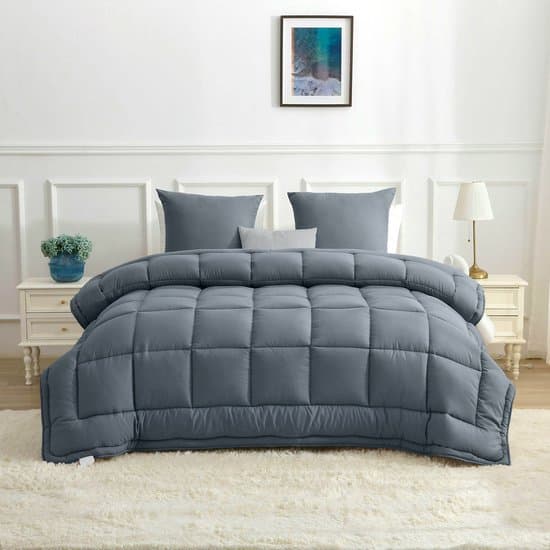 Bedrukt Dekbed Hoesloos Wasbaar Zonder Overtrek Lits Jumeaux - Blauw & Azuur 240x220cm