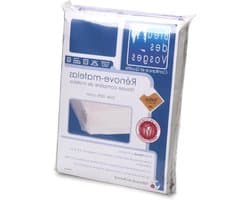 Matrasbeschermer - Molton hoes topper - Matras Beschermen - Teflon Behandeld - 140 x 200 cm - Beige