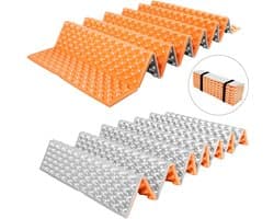 Slaapkussen Opvouwbaar - Slaapmat Rugzak - Kamperen Wandelen - Vochtbestendig Lichtgewicht - 56 x 183 cm - Oranje