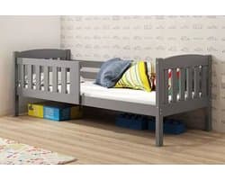 BMS KUBUŚ - Jeugdbed - 90x200 cm - Grijs - Met Matras