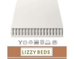 Pocketvering Matras - 160x200cm - 21cm dik - Hotel Comfort - Matras - Lizzybeds