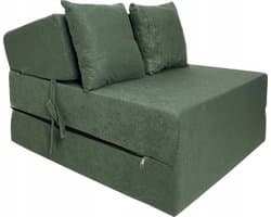 Opvouwbaar matras - logeermatras - 200x70x15 cm - groen