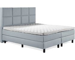 Boxspring Luxe 140x200 8 vlaks Ijsblauw