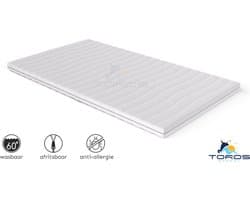 Topper XXL Topmatras Topdek Bamboo Luxe Tijk 140 x 210 x 9cm Koudschuim HR45 Topper Topmatras Topdek 140x210