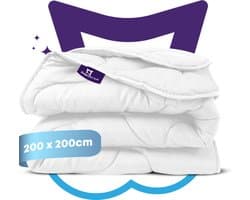 Slaapspeciaal Zomerdekbed - Essential White Series | 200x200 - Dekbed Geschikt Voor Zomer - Anti Allergie Dekbed - Comfort en Ademend - Tweepersoons Dekbed