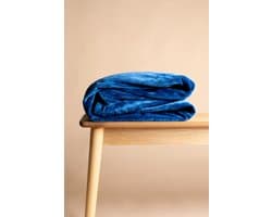 Novaline winterhoes - Blauw - Fleece / Minky - Weighted blanket - Verzwaringsdeken - Dekbed - Volwassenen - 2 persoons - Wasbaar - 240 x 220cm
