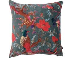 Linen & More- Paradise kussen blauw groen- 60x60cm