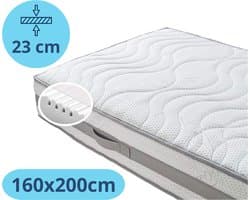 Densi HR - Matras - 160x200 - Orthopedisch Koudschuim - 7 Comfortzones - Medisch & Ventilerend - Anti-Allergisch - Stevig en Comfortabel - 23cm dik