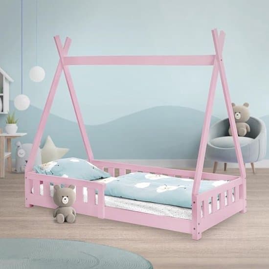 Zylo® Grondbed - Huisbed - Bed - Roze - 168cm x 86cm x 150cm