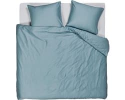Beddinghouse Change dekbedovertrek - Effen - Tweepersoons - 200x200/220 - Blauw Grijs