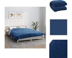 vidaXL - Verzwaringsdeken - 220x240 - cm - 11 - kg - stof - blauw