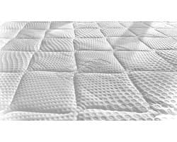 Matras Topper - 140x200 Topper - Hybride-foam / Koudschuim - Topdekmatras - Topmatras - Matrastopper - Drukverlagend - Ondersteunend - Afneembaar hoes - Tencel - Wit