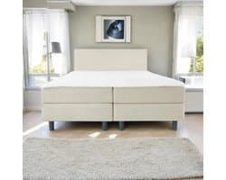 Boxspring Essential - 160x200 Compleet - Beige Glad - BG Homestyling
