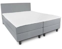Boxspring Essential - 140x220 Compleet - Grijs Glad - BG Homestyling