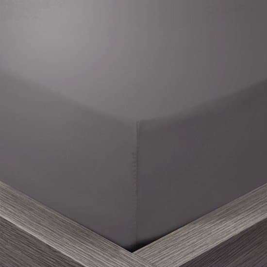 Beau Maison - Hoeslaken 100% Hoogwaardig Katoen - Antraciet - 200x220 + 40cm