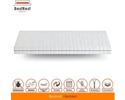 Pocketvering Matras - 160x200 Matras - 20cm Dik - Stevig Ligcomfort - Afritsbaar hoes - 7 zone - Anti-allergisch - Bestrest Bedden