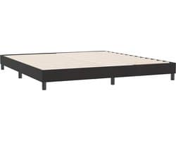 vidaXL - Bedframe - zonder - matras - 180x220 - cm - fluweel - zwart