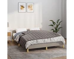 Verzwaringsdeken - Zware deken - Ontspanning bevorderen - Gelijkmatige drukverdeling - 152 x 203 cm - Grijs