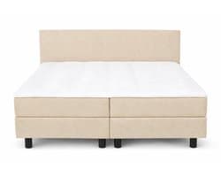 Boxspring SleepEase - 200x210 Compleet - Beige Glad - Golden Matrassen Zeeland