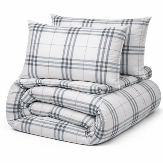 Decoware dekbed zonder overtrek - Harris Check - microvezel - 300gsm - 200x200 + 2st. 60x70 cm