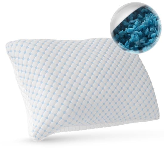 Sleeptime® Hoofdkussen - Navulbaar Hoofdkussen - Geschikt voor alle slaapposities - Verkoelende Technologie - Vermindert Nekklachten - 50x70 cm