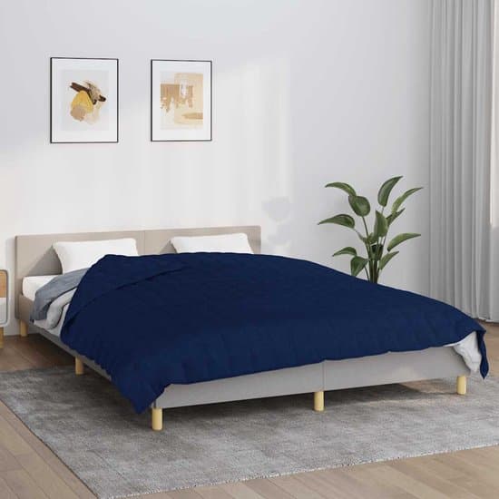 vidaXL - Verzwaringsdeken - 200x225 - cm - 13 - kg - stof - blauw